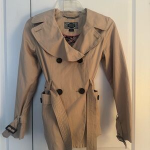 Stylish Tan Trench Coat with Belt